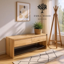 Regał Szafka Na Buty Drewno Lite  RDD-30 Dąb  Rozmiary od 50 cm do 120 cm