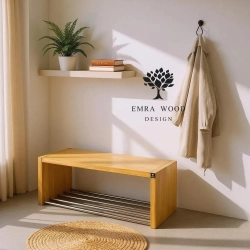 Regał Szafka Na Buty Drewno Lite  RDD-40 Dąb Rozmiary od 50 cm do 120 cm