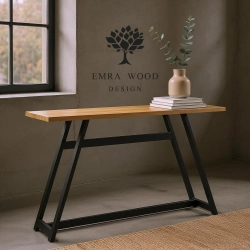 KONSOLA - REGAŁA Z DREWNA LITEGO DĄB OLCHA JESION SKD-381