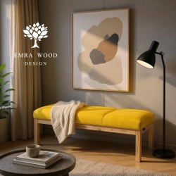 Ławka Pufa Tapicerowana Siedzisko Hold Me 12 LPG-500 Olcha Loft Rozmiary od 50 cm do 200 cm