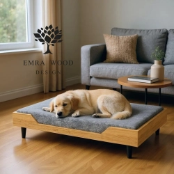 Legowisko Dla Psa / Kota  LEGO-9 Drewno Lite Dąb / Jesion