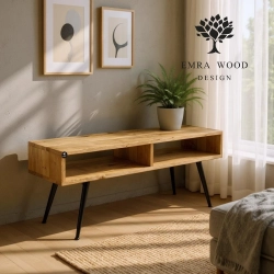 Ławka Do Wiatrołapu Przedpokoju Holu Drewno Lite Dąb Loft LB-68 Rozmiary od 50 cm do 160 cm