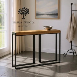 KONSOLA - REGAŁA Z DREWNA LITEGO DĄB OLCHA JESION SKD-380