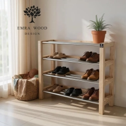 Regał  Na Buty Drewno Lite  RDD-27 Rozmiary od 50 cm do 120 cm