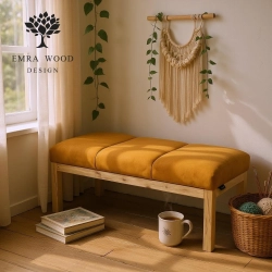 Ławka Pufa Tapicerowana Siedzisko Hold Me 09 LPG-500 Olcha Loft Rozmiary od 50 cm do 200 cm