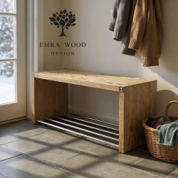 Regał Szafka Na Buty Drewno Lite  RDD-40 Dąb  Rozmiary od 50 cm do 120 cm