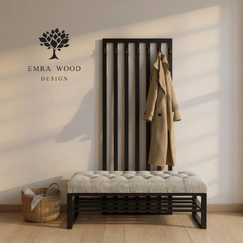 Ławka Pikowana Strong 14 z Wieszakiem - Styl Industrialny Model: LGM-566