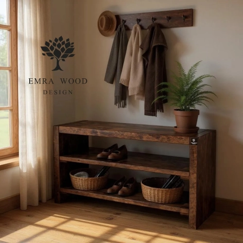 Regał  Na Buty Drewno Lite RDD-2 Rozmiary od 50 cm do 120 cm