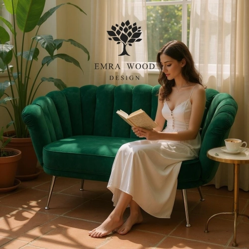 Sofa Butelkowa Zieleń LUX-4