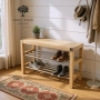 Ławka  Na Buty Drewno Lite  RDD-24 Rozmiary od 50 cm do 120 cm