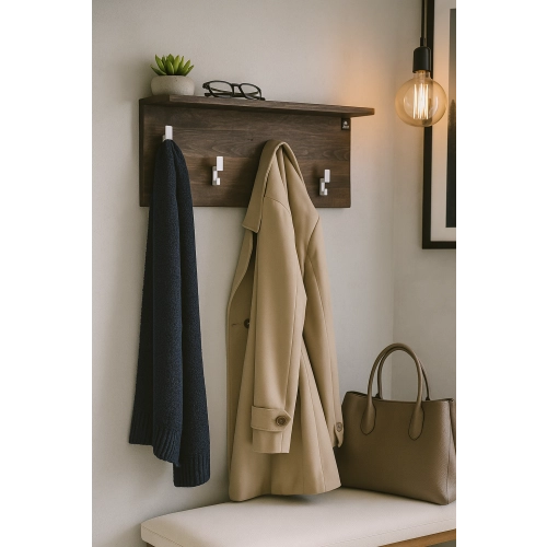 WDC-67 WIESZAK ŚCIENNY DREWNIANY LITE Dąb Olcha Rozmiar od 50 do 120 cm