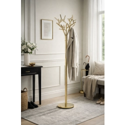 Wieszak Stojący Złoty