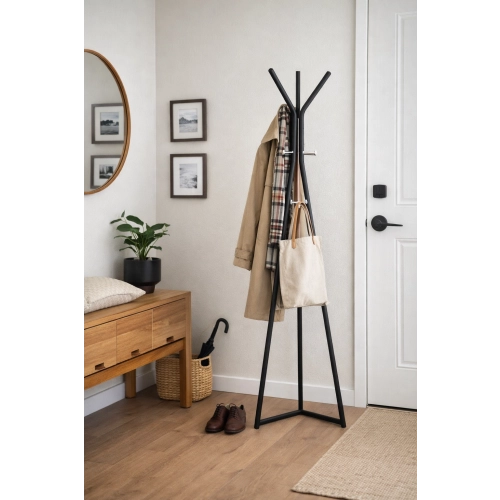 Wieszak Stojący Czarny