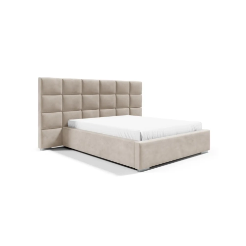 Łóżko tapicerowane z pojemnikiem Diana 3 rzędy z szerokim wezgłowiem Wezgłowia 120 cm