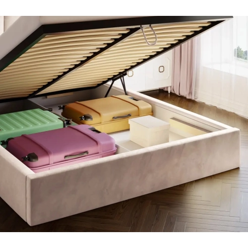 Łóżko Tapicerowane Diana wysokie wezgłowie 3 rzędy kafelków Wezgłowia 120 cm