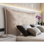 Łóżko tapicerowane z pojemnikiem Sofia z poduchowym wezgłowiem Wezgłowia 110 cm