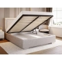 Łóżko tapicerowane z pojemnikiem Silje Wezgłowia 110 cm