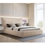 Łóżko tapicerowane z pojemnikiem Sofia z poduchowym wezgłowiem Wezgłowia 110 cm