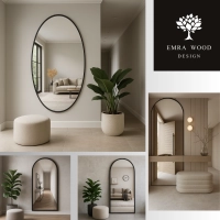 Lustra bez podświetlenia owalne w ramie