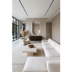 Lustro PARIS CHIC – owalne lustro LED z podświetleniem | Eleganckie lustro w paryskim stylu do salonu, sypialni i przedpokoju