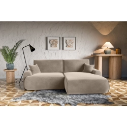 Narożnik z funkcją spania NABOO Tkanina Perla 10