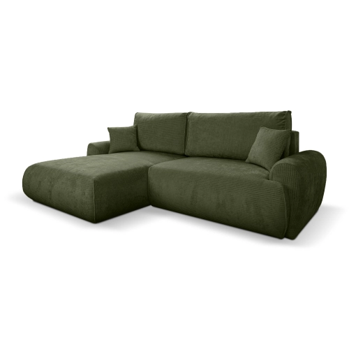 Narożnik z funkcją spania NABOO Tkanina Perla 55