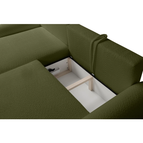 Narożnik z funkcją spania NABOO Tkanina Coral 25