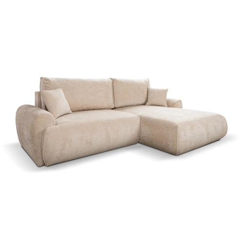 Narożnik z funkcją spania NABOO Tkanina Perla 10