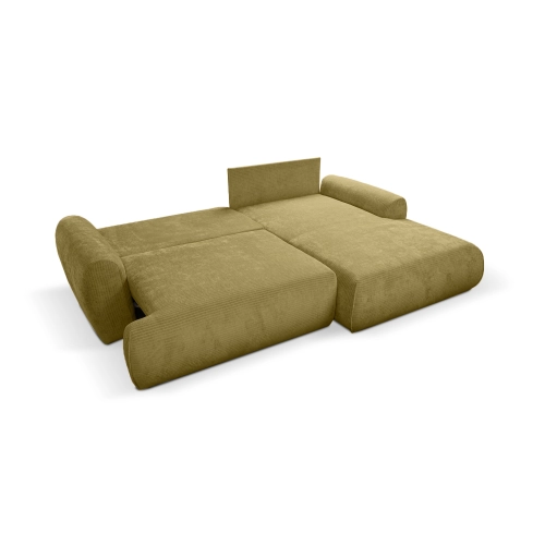 Narożnik z funkcją spania NABOO Tkanina Perla 65