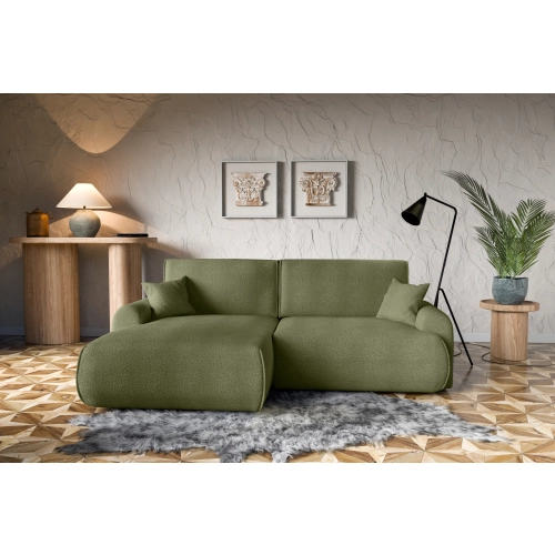 Narożnik z funkcją spania NABOO Tkanina Coral 25