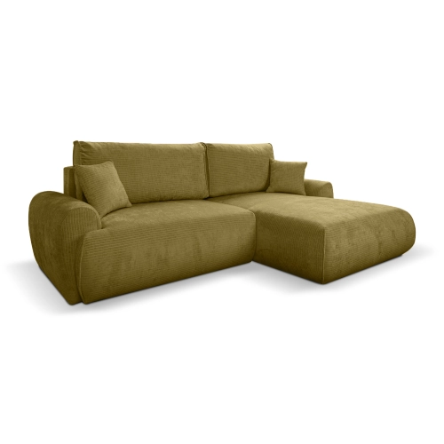 Narożnik z funkcją spania NABOO Tkanina Perla 65