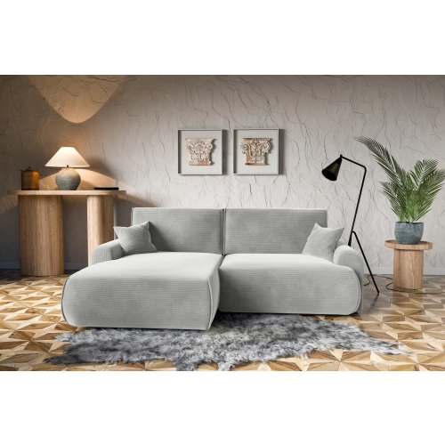 Narożnik z funkcją spania NABOO Tkanina Perla 25