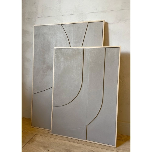 OBRAZ 3D RELIEF NO1 VINTAGE KHAKI