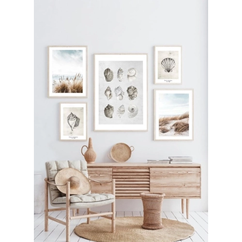 OBRAZ COASTAL DUNES NO.2 Nadmorski widok na wzburzone morze