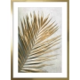 OBRAZ ZŁOTY LIŚĆ PALMY I Rama Złota
