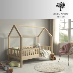 Łóżko Dziecięce PINO - Sosna naturalna lakier