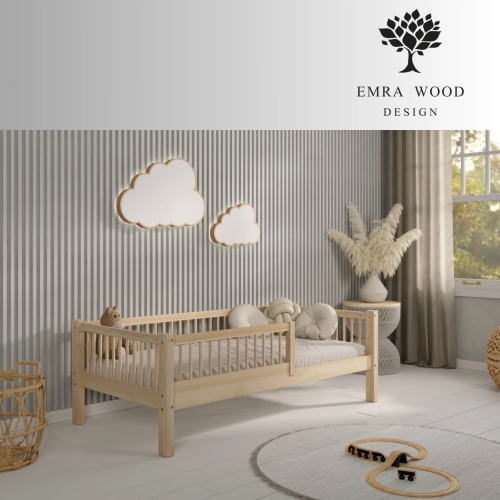 Łóżko Dziecięce SALICE - Sosna naturalna lakier