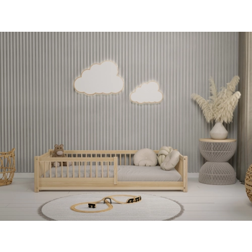 Łóżko Dziecięce SALICE mini - Sosna naturalna lakier