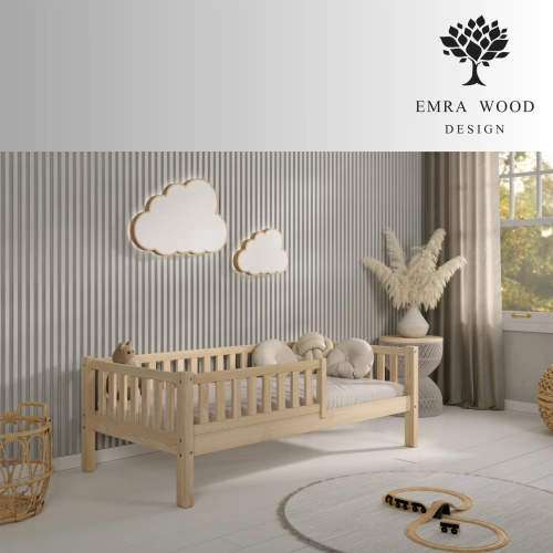 Łóżko Dziecięce ABETE - Sosna naturalna lakier