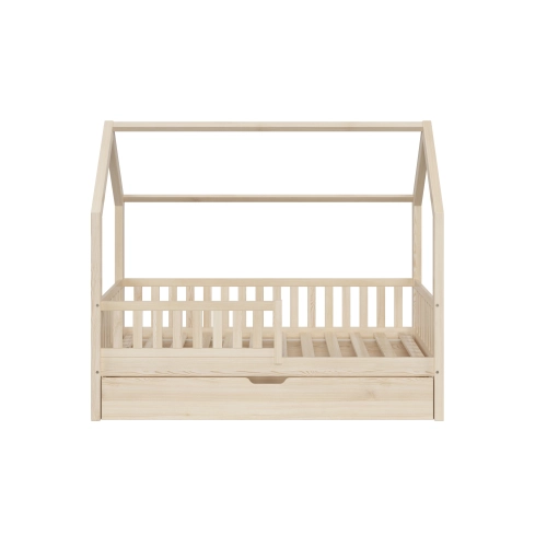 Łóżko Dziecięce PINO z szufladą - Sosna naturalna lakier