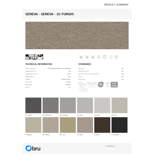 Tkaniny Geneva FibreGuard