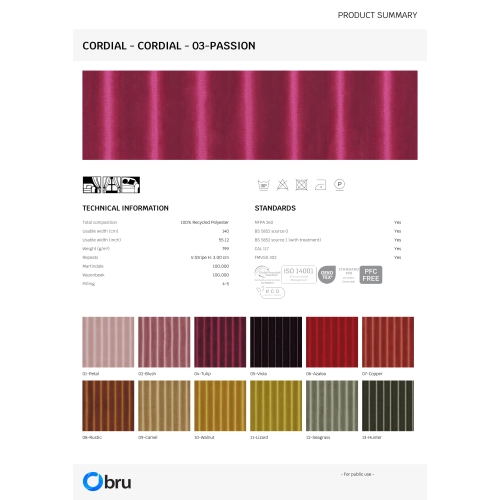 Tkaniny Cordial FibreGuard