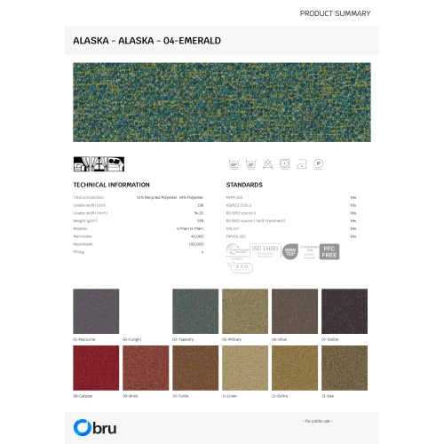 Tkaniny Alaska FibreGuard