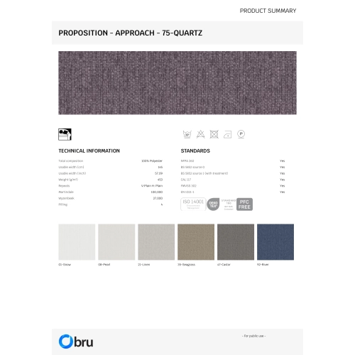 Tkaniny Proposition FibreGuard