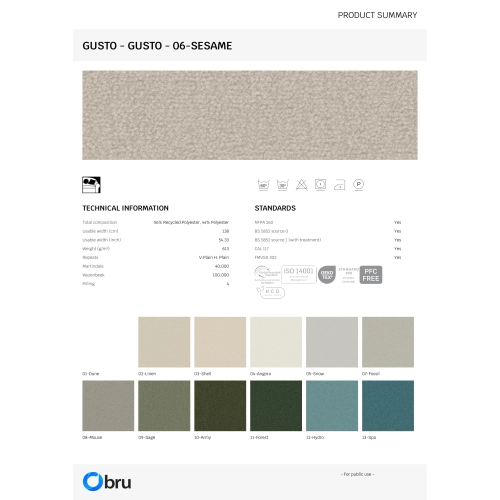 Tkaniny Gusto FibreGuard