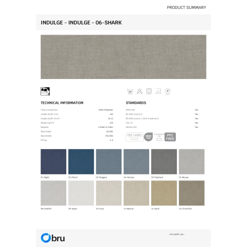 Tkaniny Indulge FibreGuard