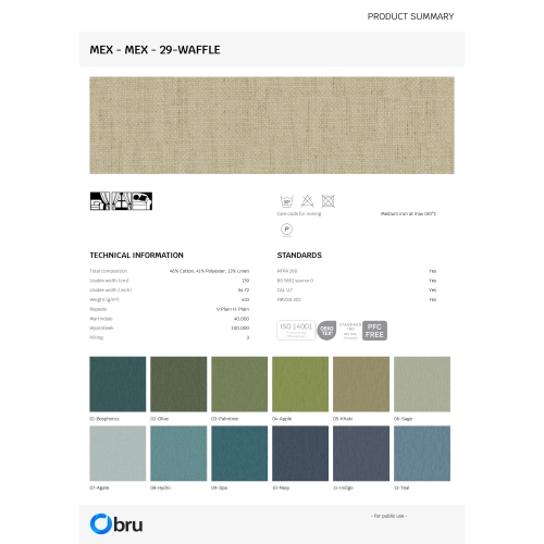 Tkaniny Mex FibreGuard