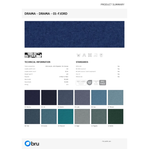 Tkaniny Drama  FibreGuard