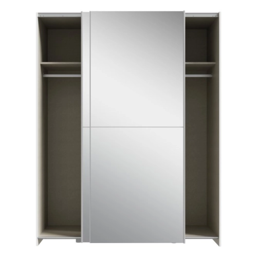 Szafa przesuwna z lustrem 150 cm Biały