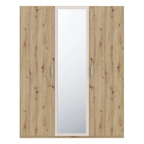 Szafa z lustrem 170 cm Dąb Artisan/Piaskowy